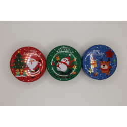 Bougie de Nöel : Bougie parfumée dans un pot coloré