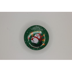 Bougie de Nöel : Bougie parfumée dans un pot coloré