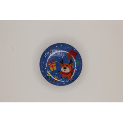 Bougie de Nöel : Bougie parfumée dans un pot coloré